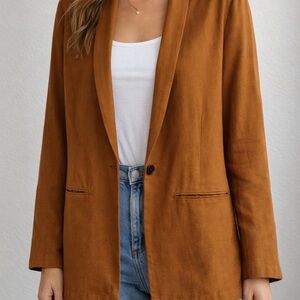 Old Navy Single-Button Rust Blazer Jacket